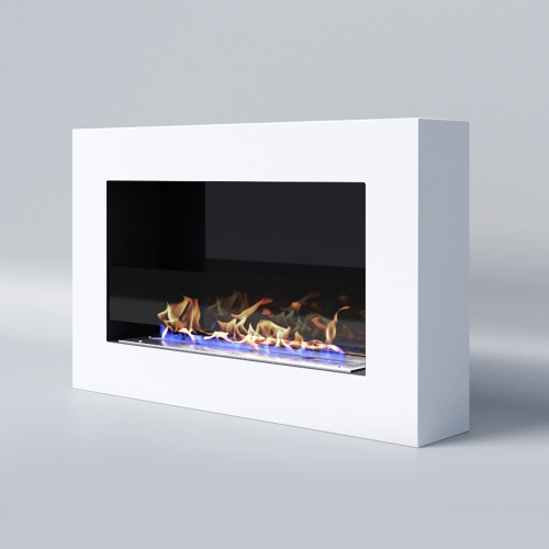 Биокамин "Русский огонь" Блонд 800N настенный (высота 500мм.) с защитным и декоративным стеклом