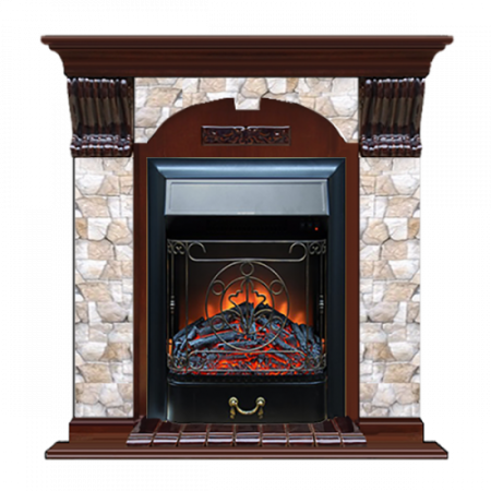 Арочный Арбат (красное дерево)+Majestic Black