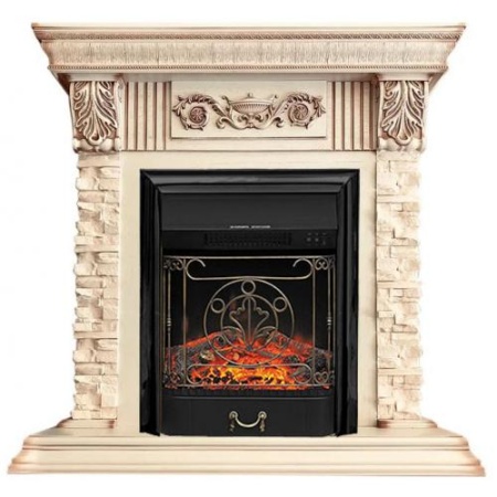 Luxemburg сланец бежевый (слоновая кость с патиной)+Majestic FX Black