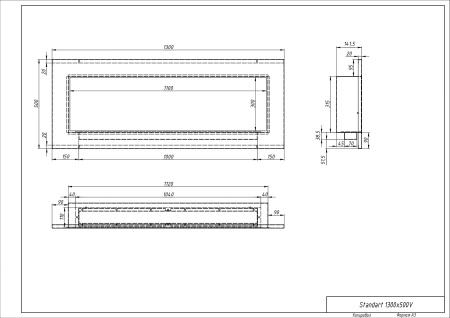 Биокамин "Русский огонь" Стенли 1300V встраиваемый по цене 43 890 руб.