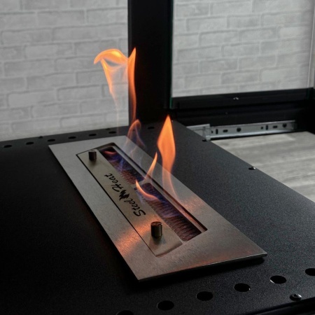 Напольный биокамин SteelHeat FAMILY черный по цене 142 000 руб.