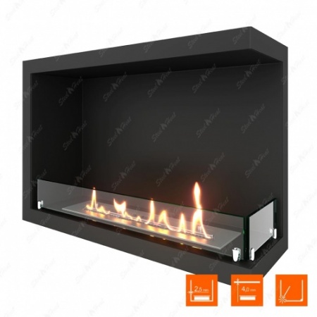 Биокамин угловой SteelHeat Leader 700 правый стекло по цене 29 659 руб.