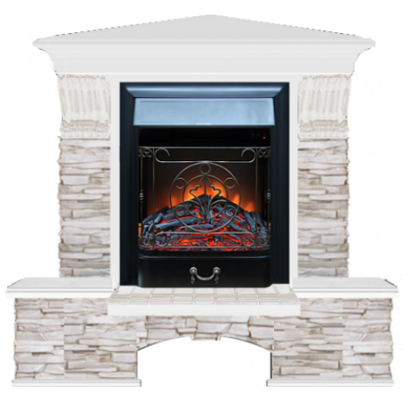 Бостон К Мисхор угловой (белый)+Majestic Black